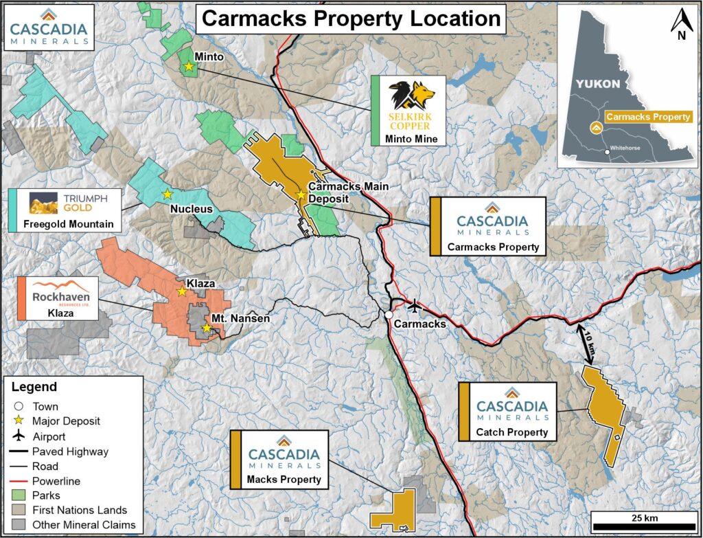 Figure 1 Carmacks Property Location