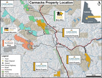 2025.09.09 Figure 1 Carmacks Property Location Sm